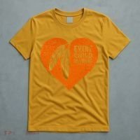 Every Child Matters Native American Feather Heart T-Shirt thumb 5