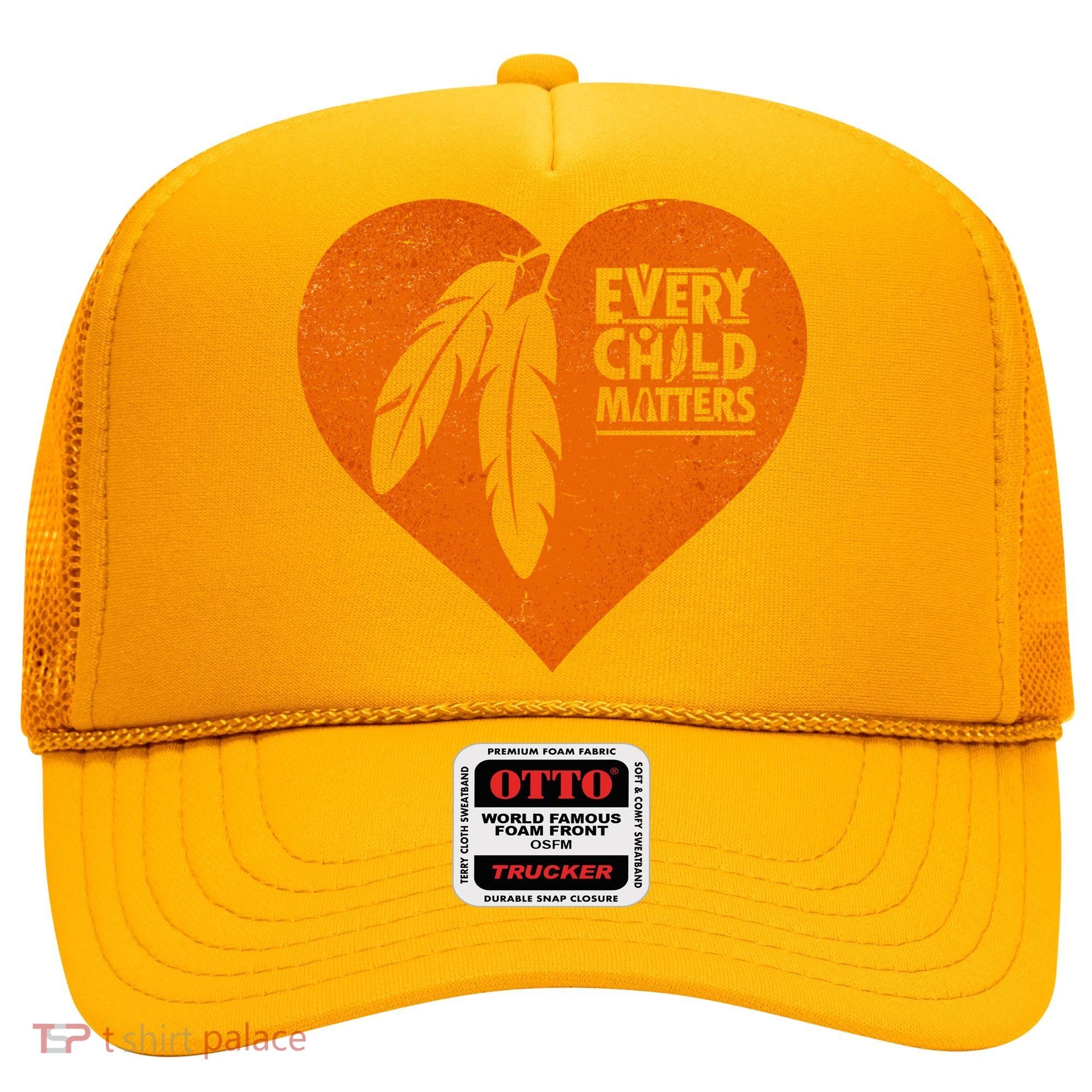 Every Child Matters Native American Feather Heart Hat
