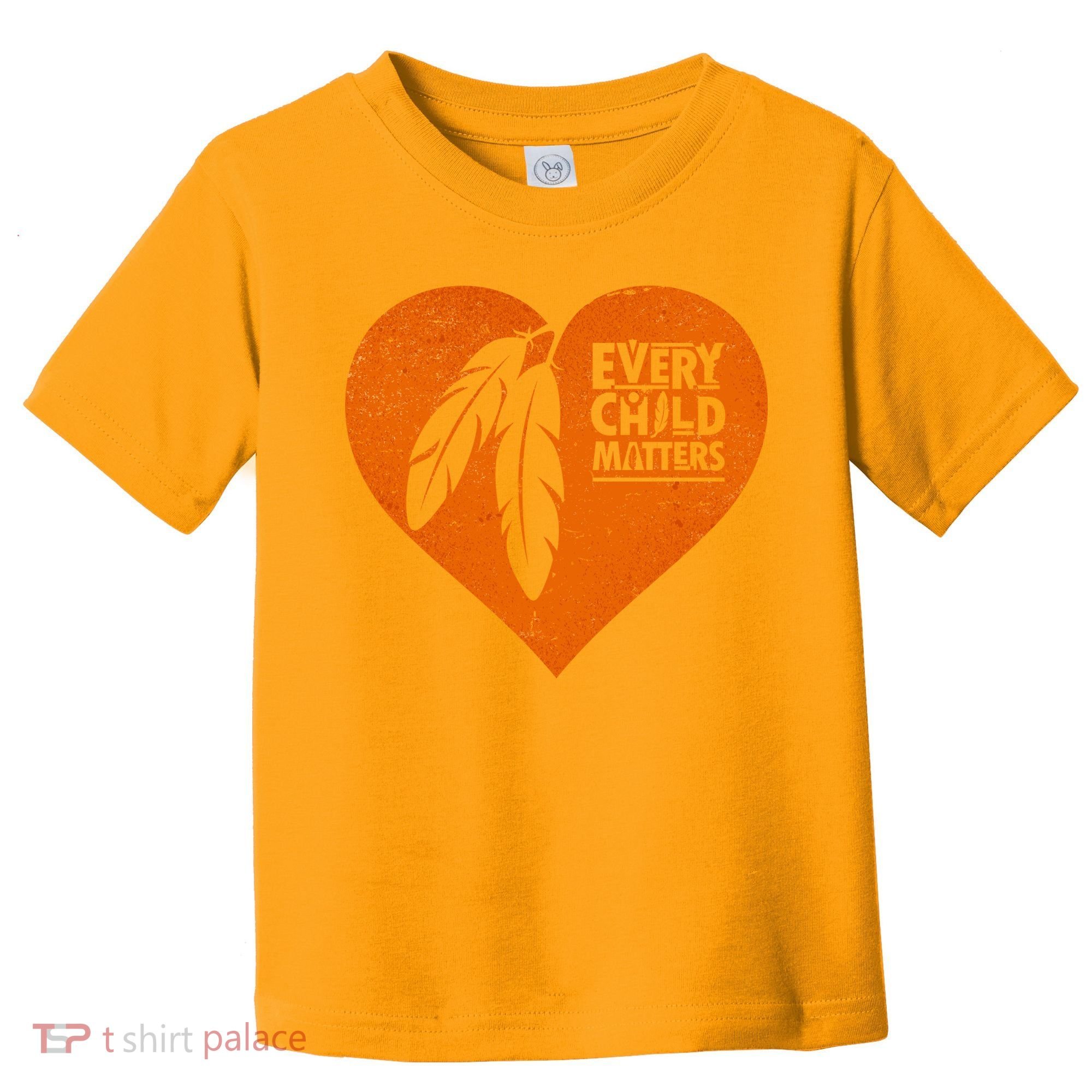 Every Child Matters Native American Feather Heart Toddler T-Shirt