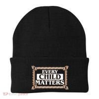 Every Child Matters Native American Indigenous Children Orange Day Beanie thumb 0