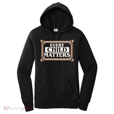 Every Child Matters Native American Indigenous Children Orange Day Women's Hoodie