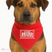 Every Child Matters Native American Indigenous Children Orange Day USA-Made Doggie Bandana thumb 1