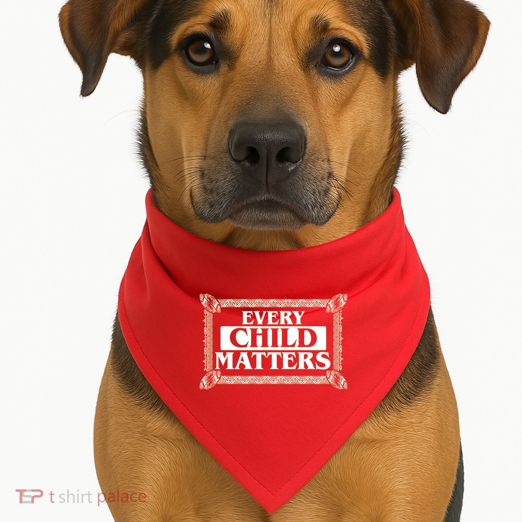 Every Child Matters Native American Indigenous Children Orange Day USA-Made Doggie Bandana