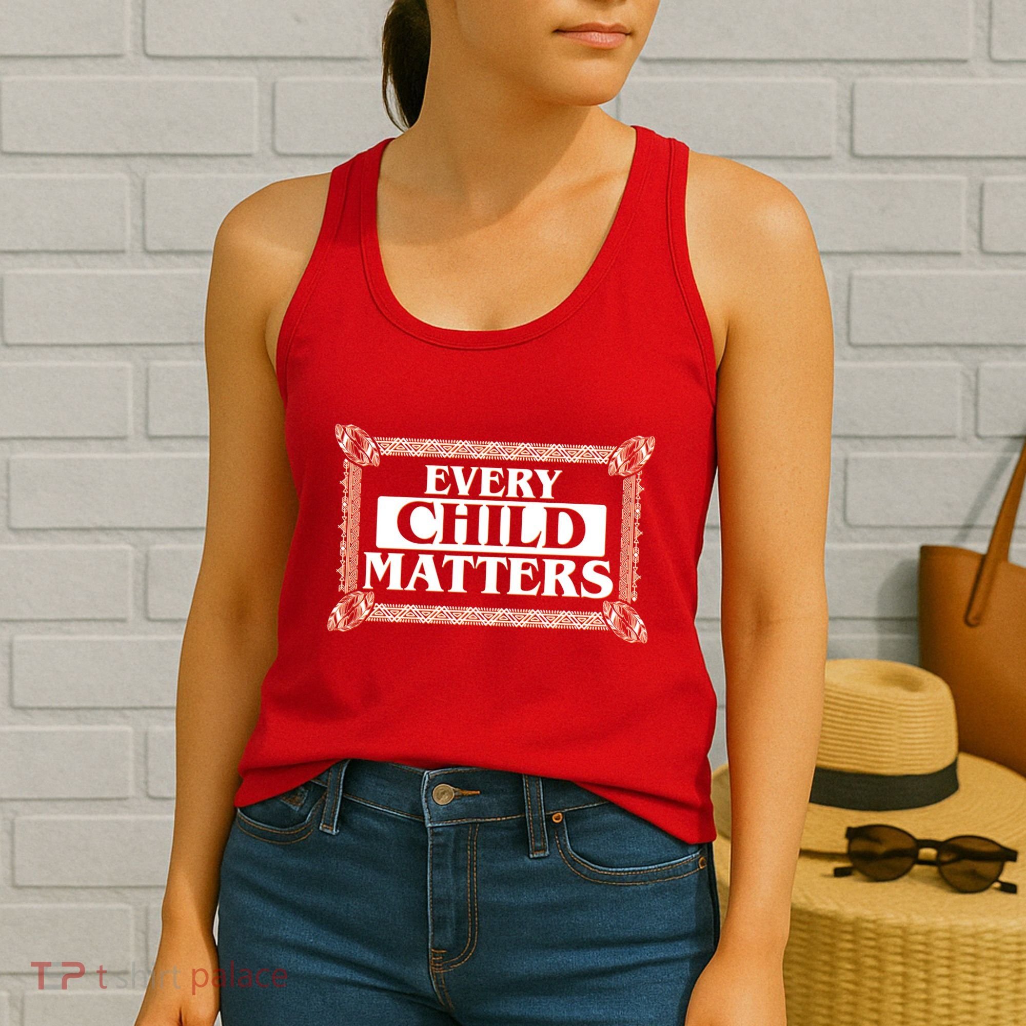 Every Child Matters Native American Indigenous Children Orange Day Women's Tank Top