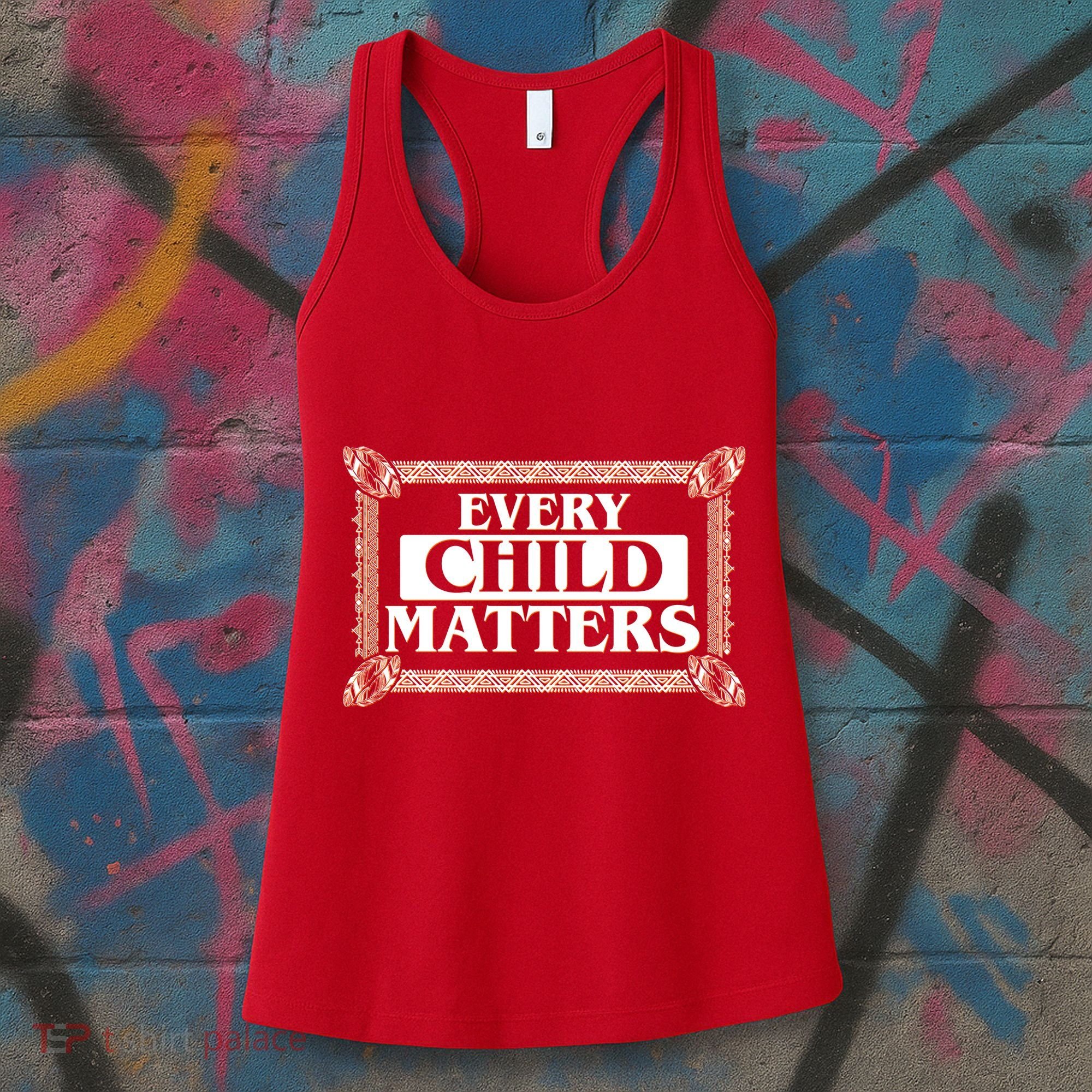 Every Child Matters Native American Indigenous Children Orange Day Women's Tank Top