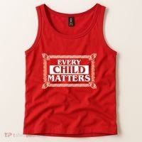 Every Child Matters Native American Indigenous Children Orange Day Tank Top thumb 2