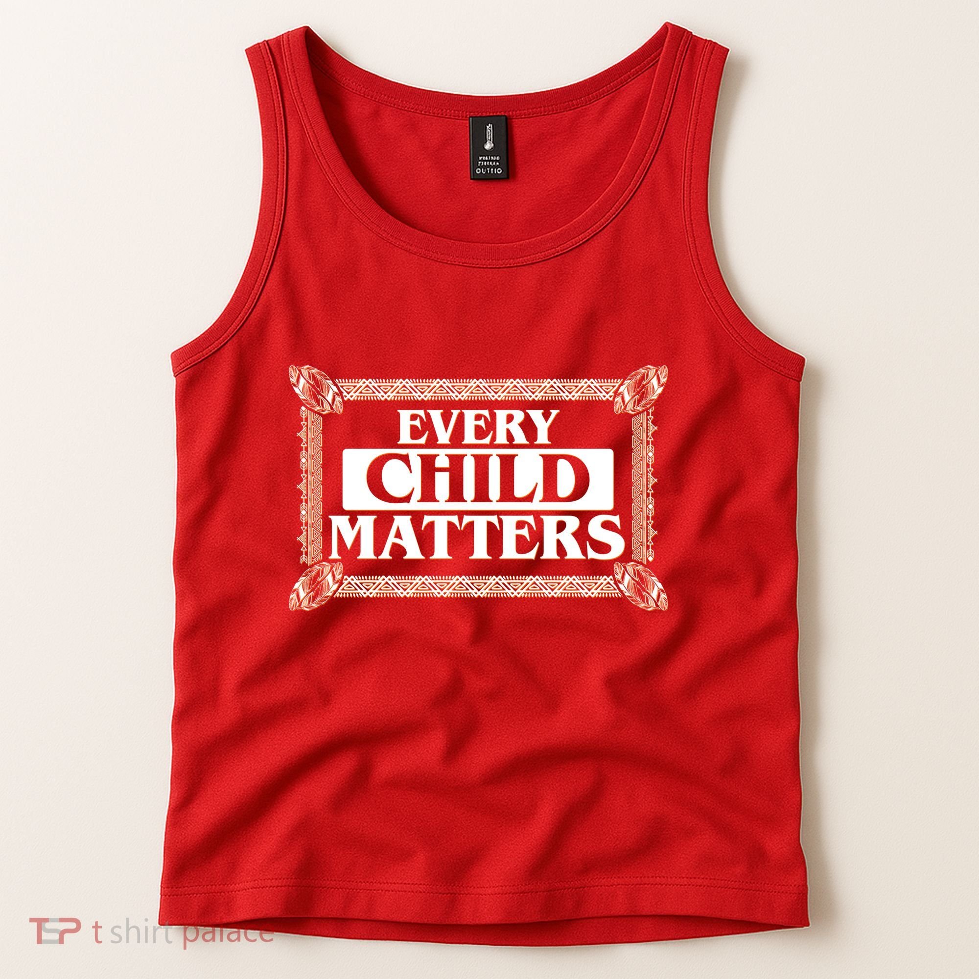 Every Child Matters Native American Indigenous Children Orange Day Tank Top