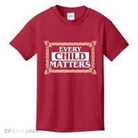 Every Child Matters Native American Indigenous Children Orange Day Kids T-Shirt thumb 0