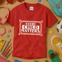 Every Child Matters Native American Indigenous Children Orange Day Kids T-Shirt thumb 3