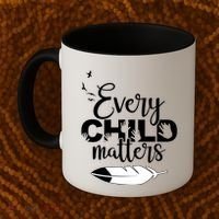 Every Child Matters Childhood Cancer Awareness Coffee Mug thumb 2