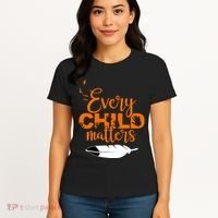 Every Child Matters Childhood Cancer Awareness Women's T-Shirt thumb 4