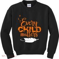 Every Child Matters Childhood Cancer Awareness Kids Sweatshirt thumb 0