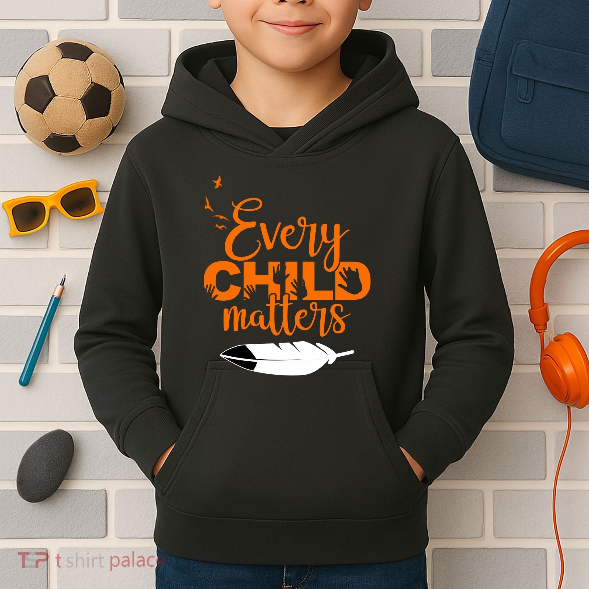 Every Child Matters Childhood Cancer Awareness Kids Hoodie