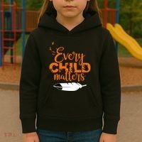 Every Child Matters Childhood Cancer Awareness Kids Hoodie thumb 3