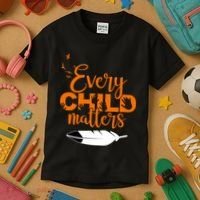Every Child Matters Childhood Cancer Awareness Kids T-Shirt thumb 3