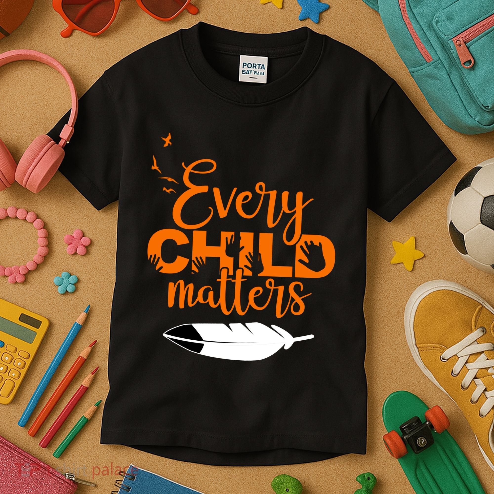 Every Child Matters Childhood Cancer Awareness Kids T-Shirt
