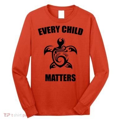 Every Child Matters Turtle Orange Day Long Sleeve Shirt