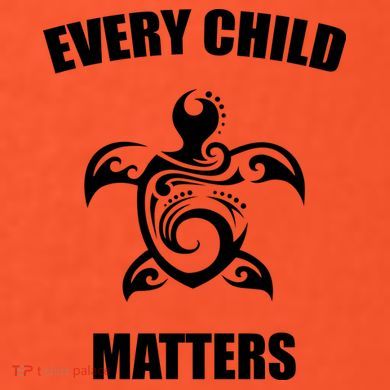 Every Child Matters Turtle Orange Day Button