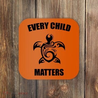 Every Child Matters Turtle Orange Day Coaster