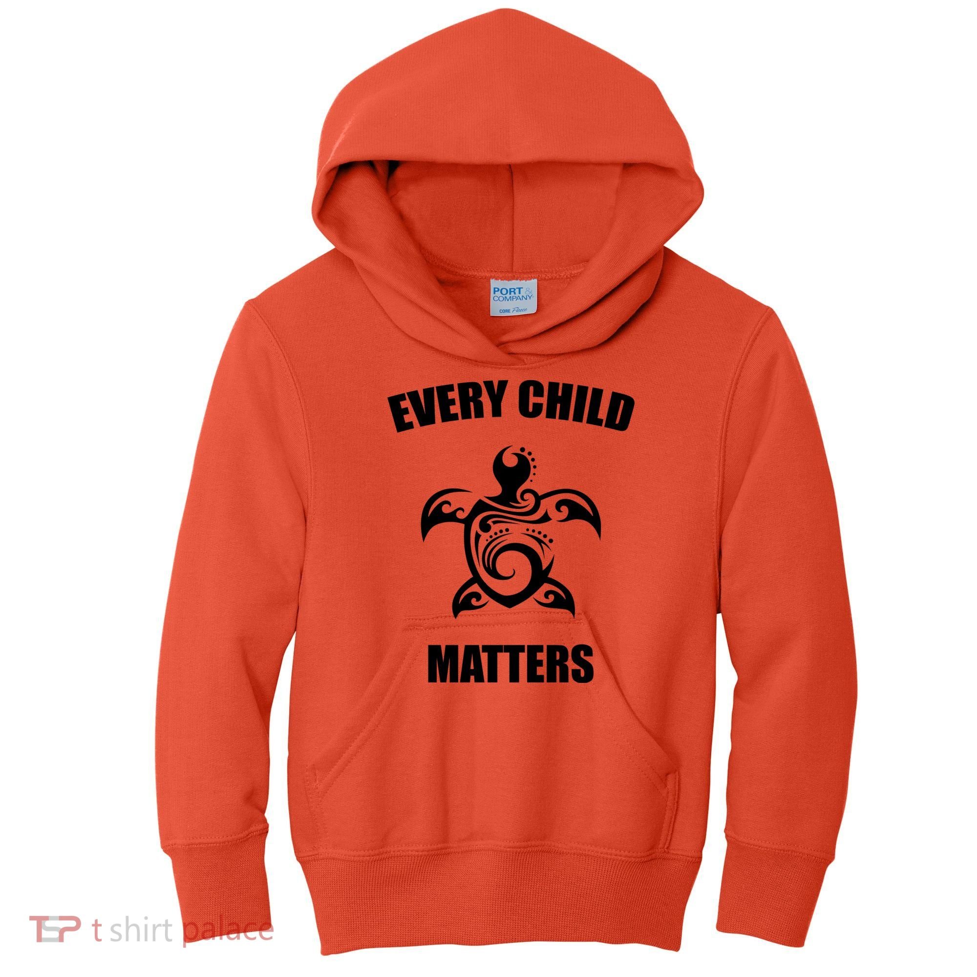 Every Child Matters Turtle Orange Day Kids Hoodie