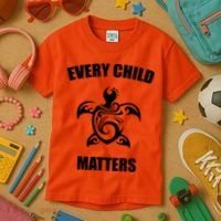 Every Child Matters Turtle Orange Day Kids T-Shirt thumb 3