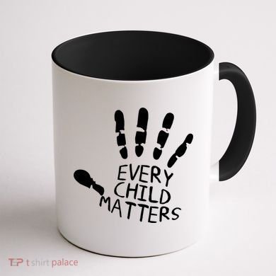 Every Child Matters Handprint Orange Day Coffee Mug back