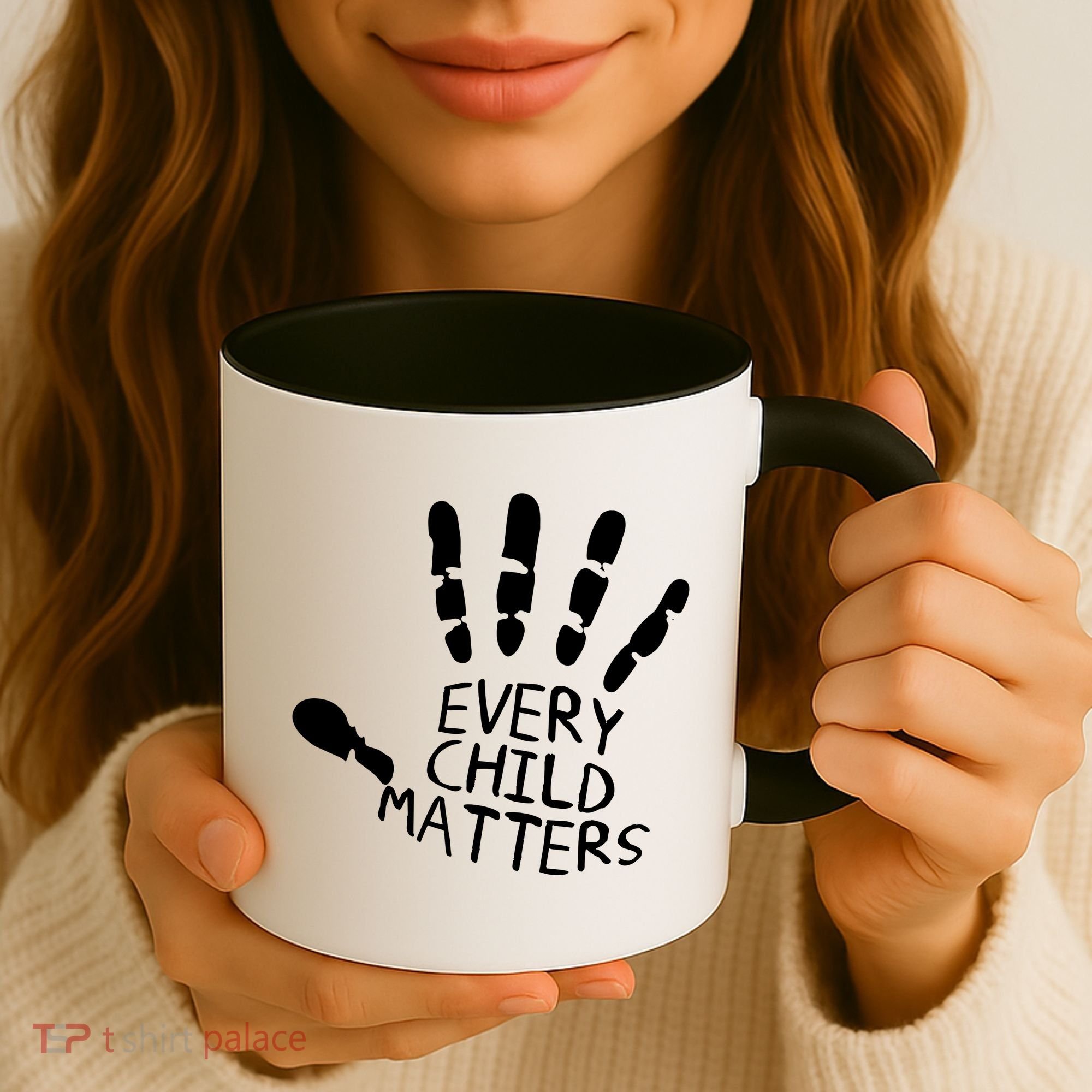 Every Child Matters Handprint Orange Day Coffee Mug