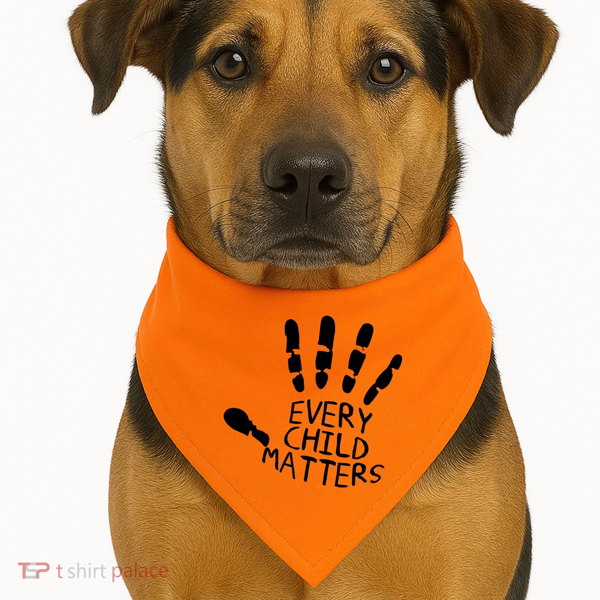 Every Child Matters Handprint Orange Day USA-Made Doggie Bandana