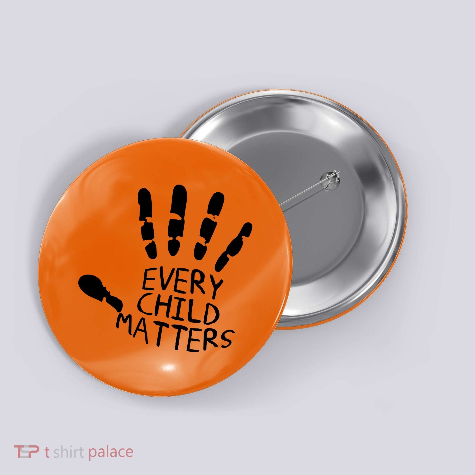 Every Child Matters Handprint Orange Day Button