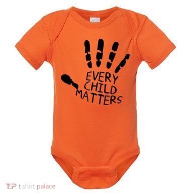 Every Child Matters Handprint Orange Day Baby Bodysuit