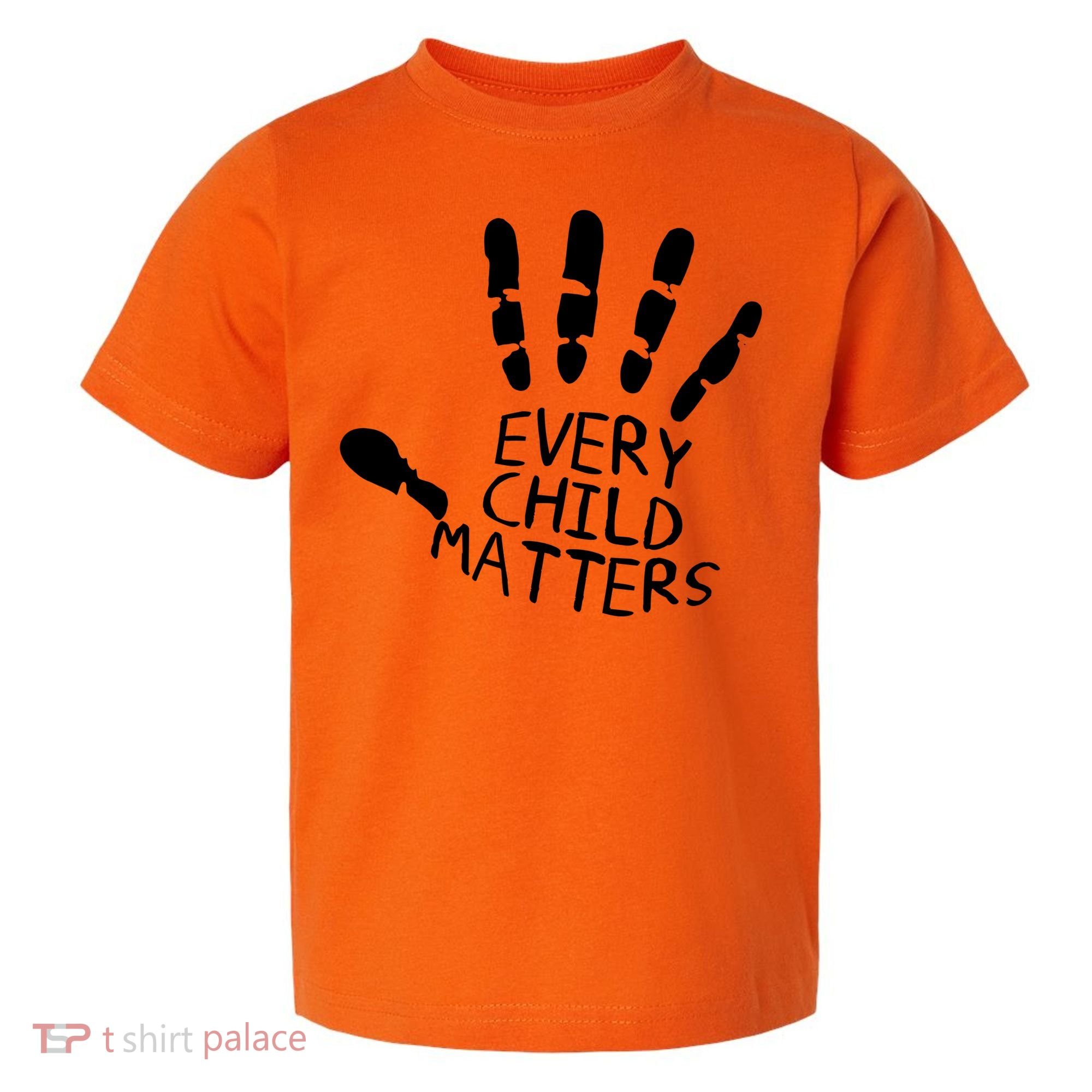 Every Child Matters Handprint Orange Day Toddler T-Shirt