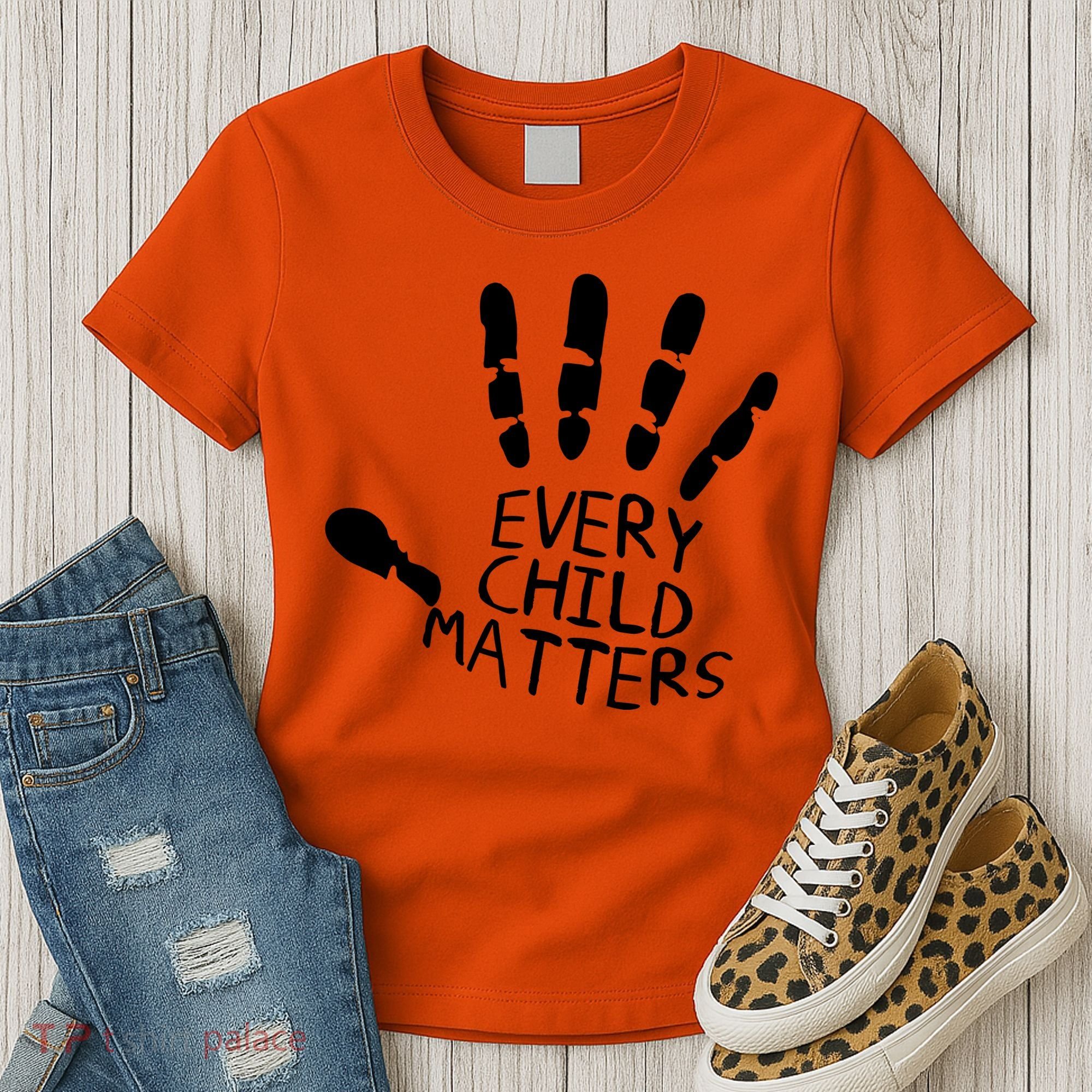 Every Child Matters Handprint Orange Day Women's T-Shirt