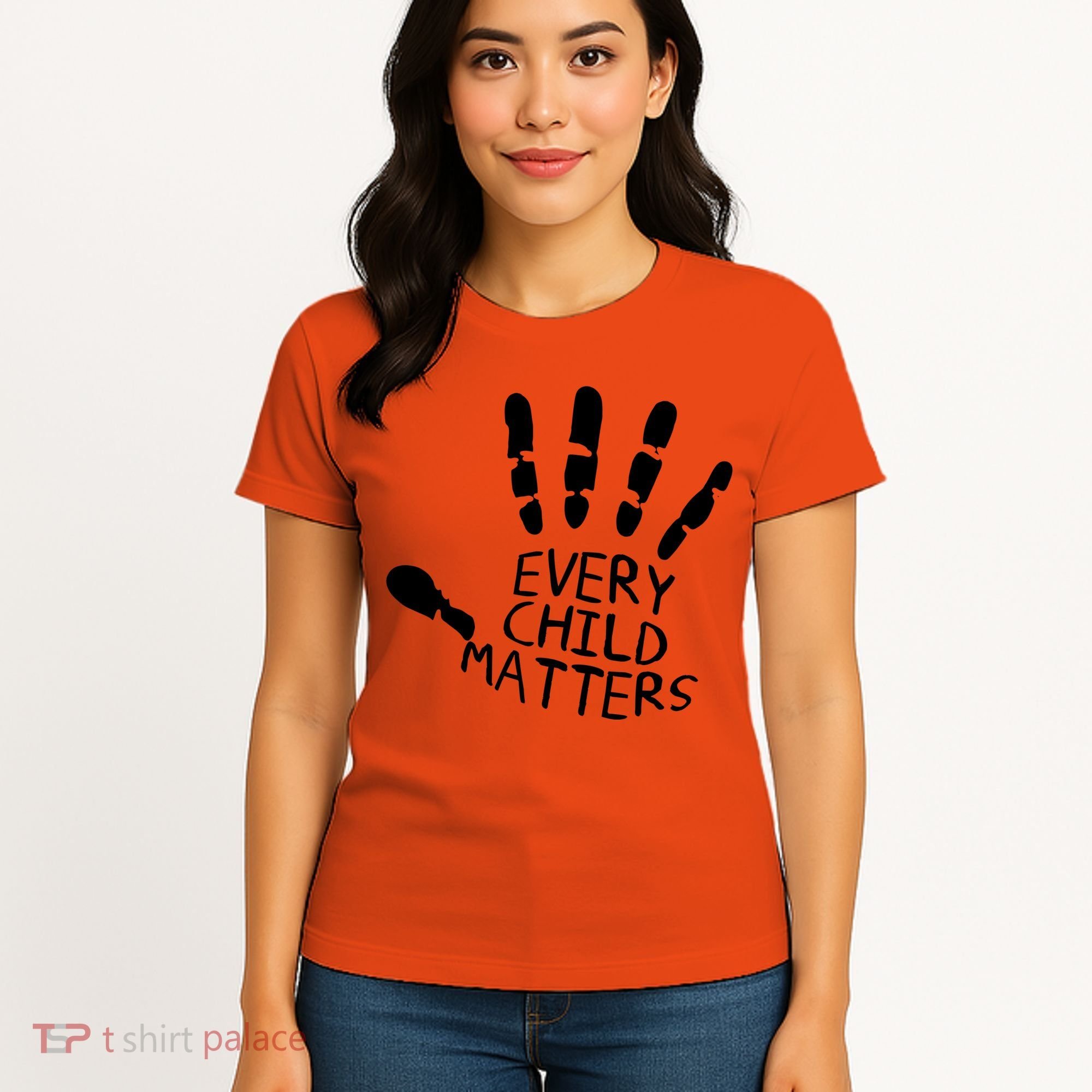 Every Child Matters Handprint Orange Day Women's T-Shirt