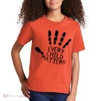 Every Child Matters Handprint Orange Day Kids T-Shirt thumb 2