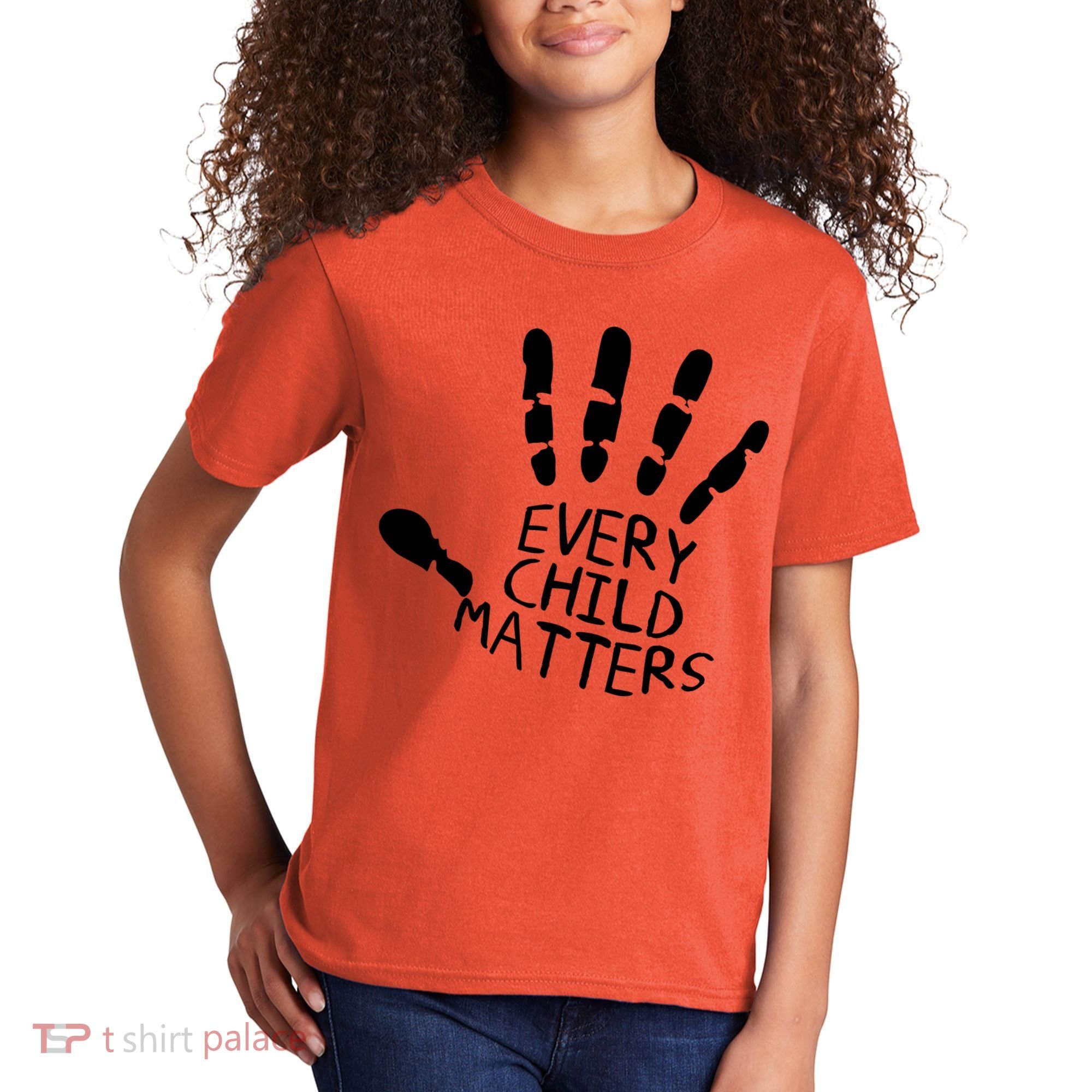 Every Child Matters Handprint Orange Day Kids T-Shirt