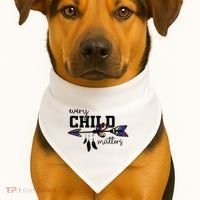 Every Child Matter Funny USA-Made Doggie Bandana thumb 1