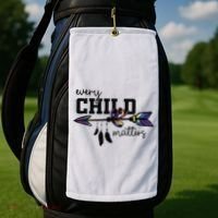Every Child Matter Funny Golf Towel thumb 2