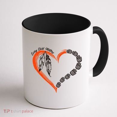 Every Child Matters Native American Pattern Coffee Mug back