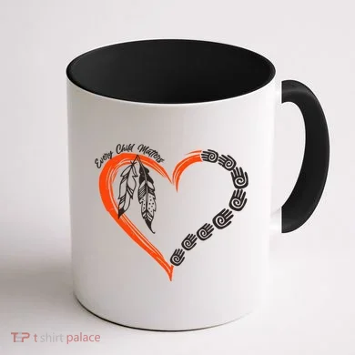 Every Child Matters Native American Pattern Coffee Mug back