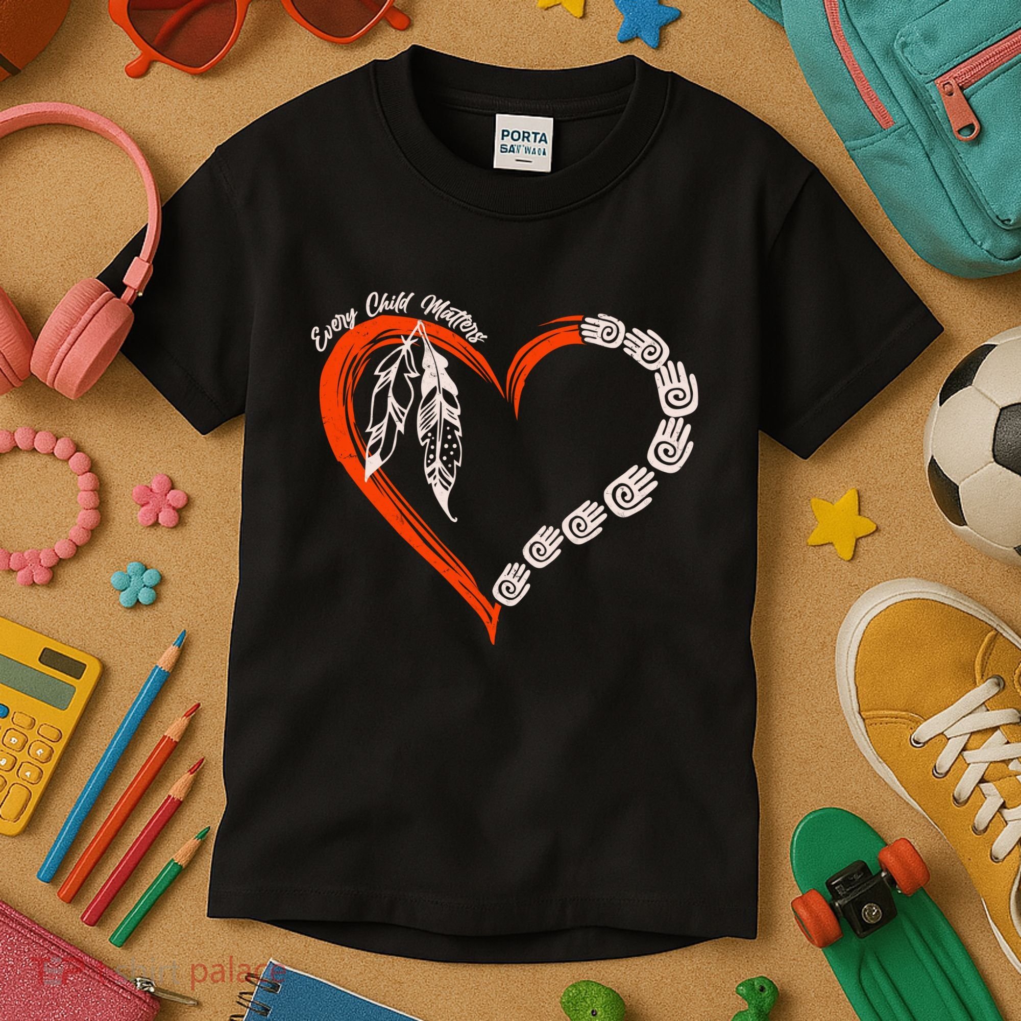 Every Child Matters Native American Pattern Kids T-Shirt