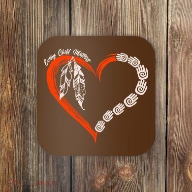 Every Child Matters Native American Pattern Coaster