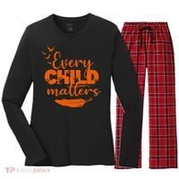 Every Child Matters Orange Canada Children Matter Women's Long Sleeve Flannel Pajama Set  thumb 0