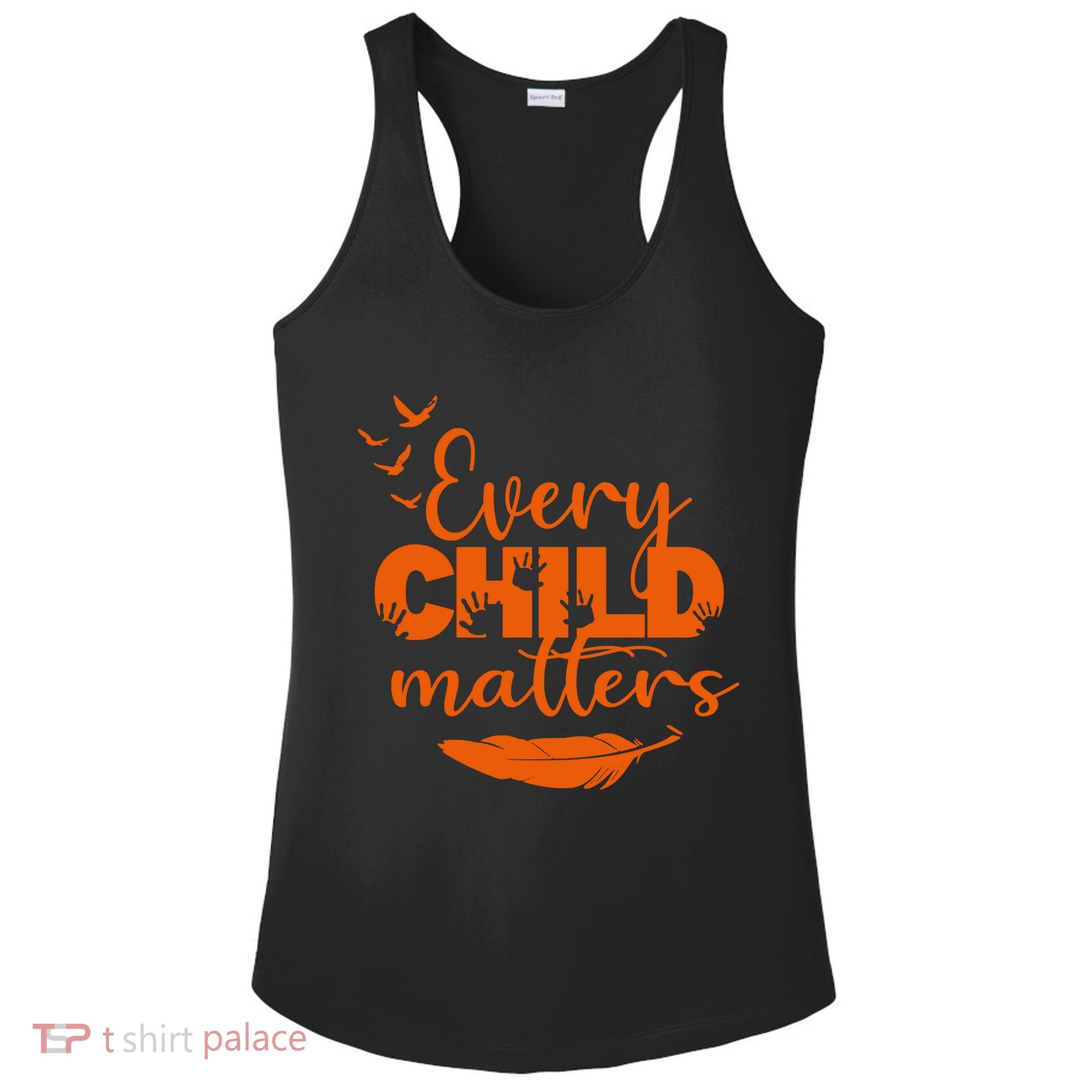 Every Child Matters Orange Canada Children Matter Ladies PosiCharge Competitor Racerback Tank