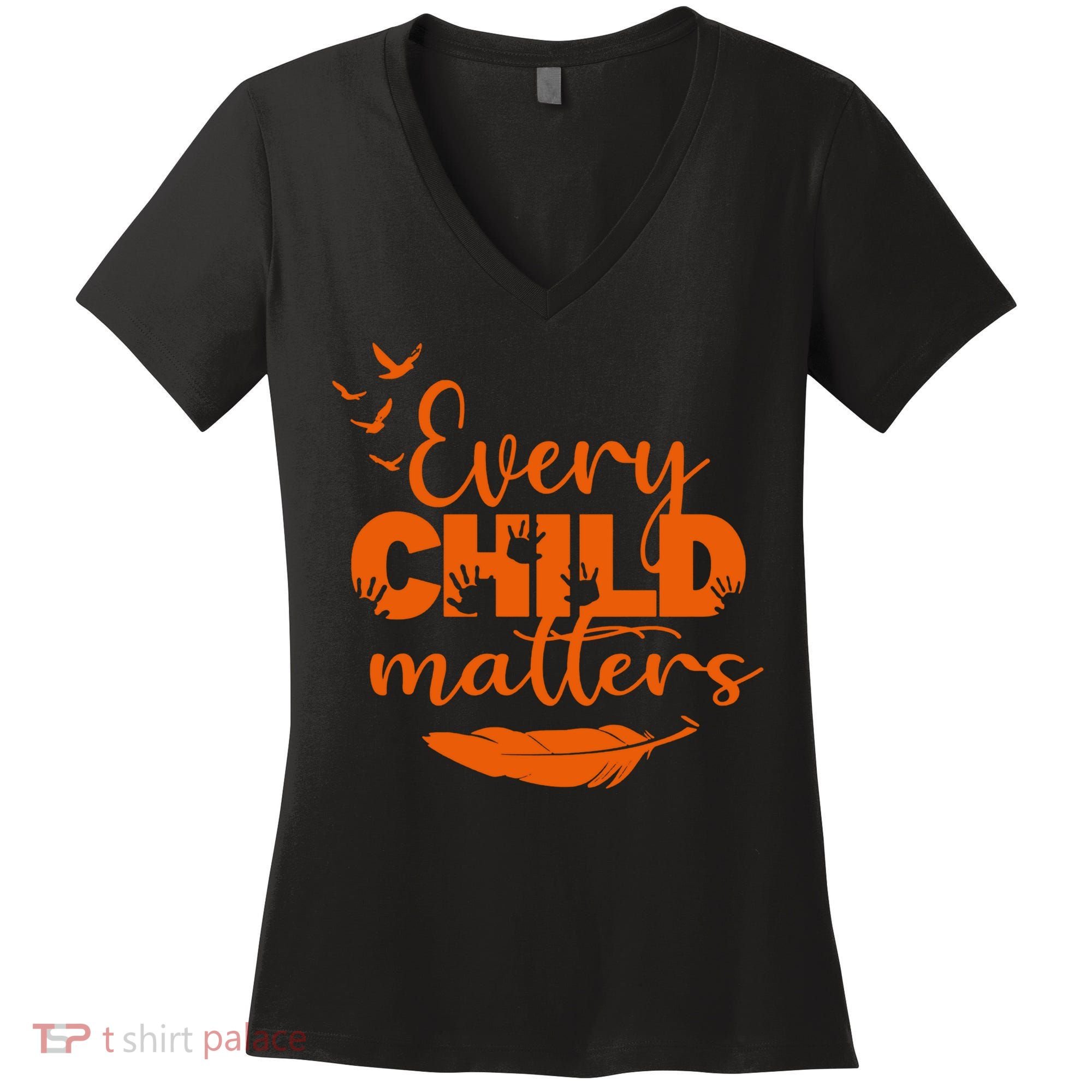 Every Child Matters Orange Canada Children Matter Women's V-Neck T-Shirt