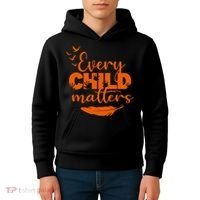 Every Child Matters Orange Canada Children Matter Kids Hoodie thumb 4