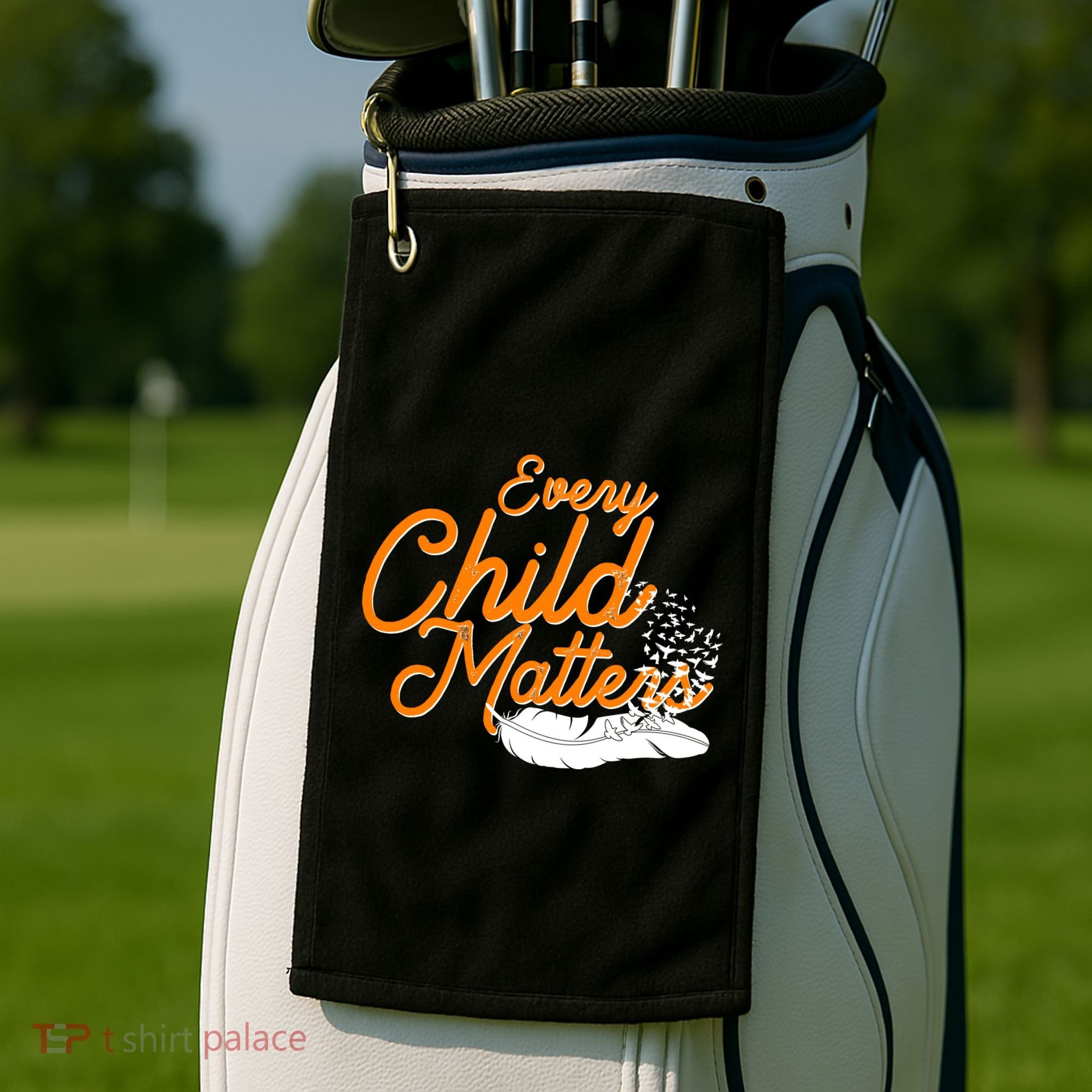 Every Child Matters Wear Orange Golf Towel