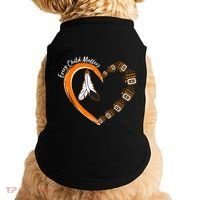 Every Child Matters Wear Orange Feather Heart Doggie Tank thumb 0