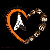 Every Child Matters Wear Orange Feather Heart Coffee Mug thumb 5