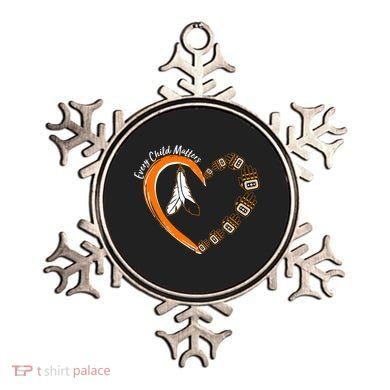 Every Child Matters Wear Orange Feather Heart Ornament