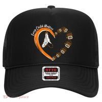 Every Child Matters Wear Orange Feather Heart Hat thumb 0